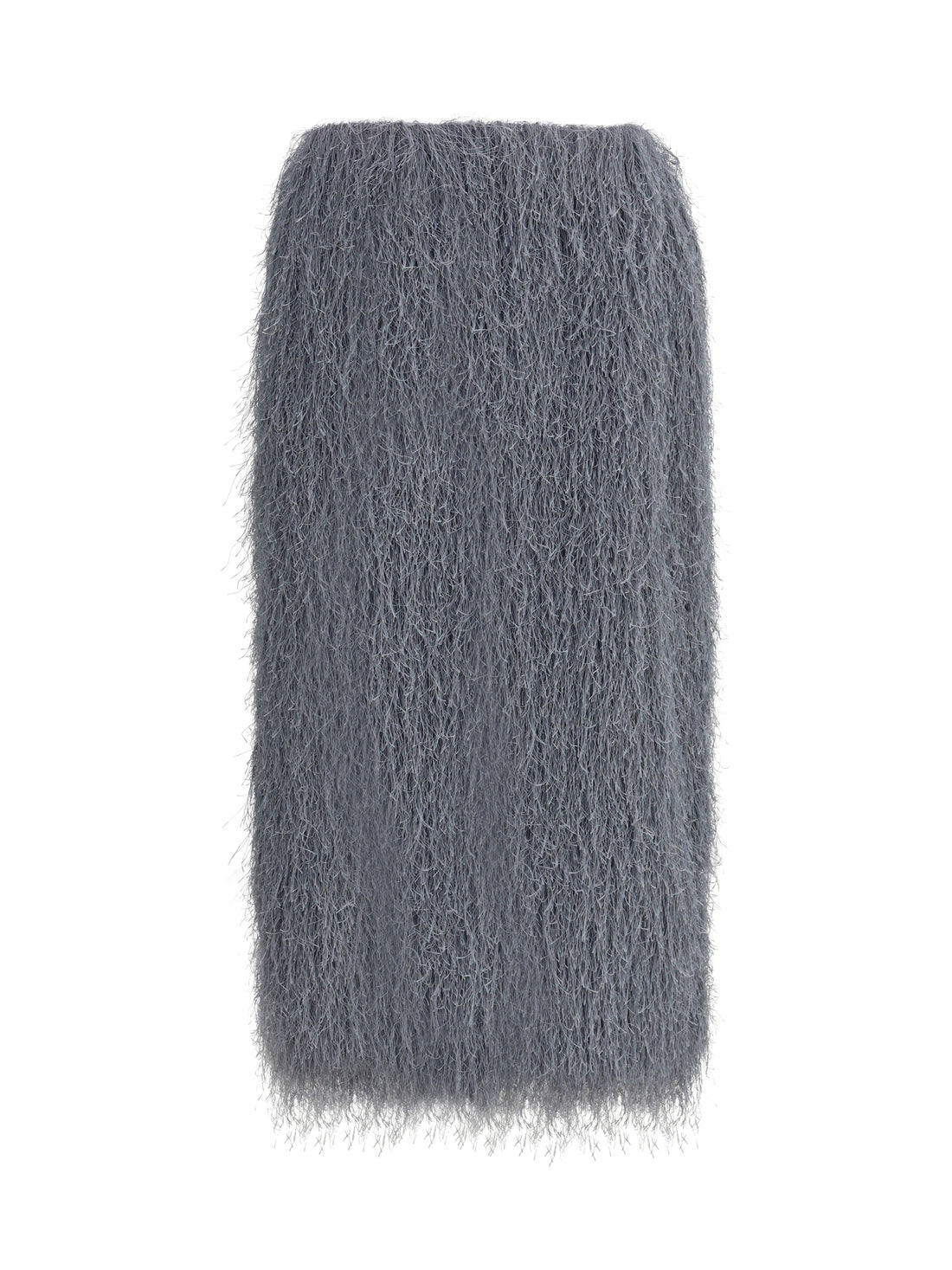 DRIES VAN NOTEN 38 fringed midi skirt