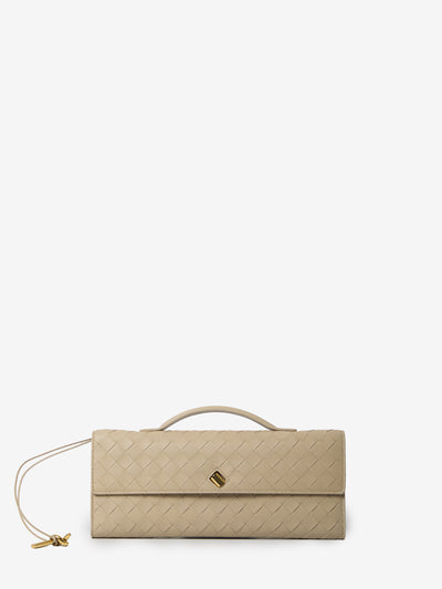 beige andiamo long clutch