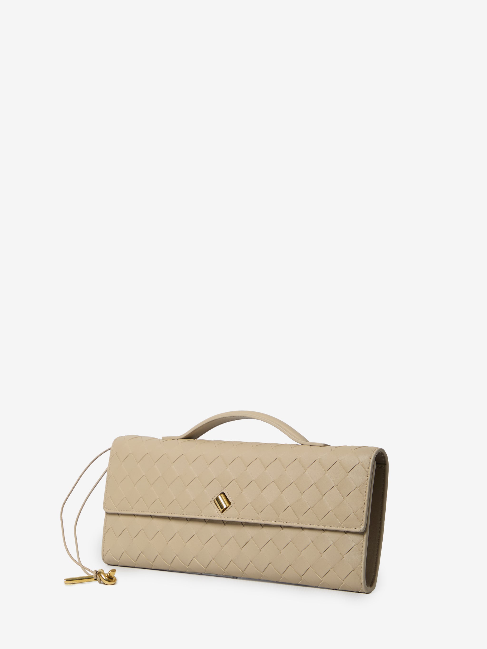 beige andiamo long clutch