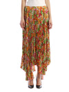 floral plissè skirt
