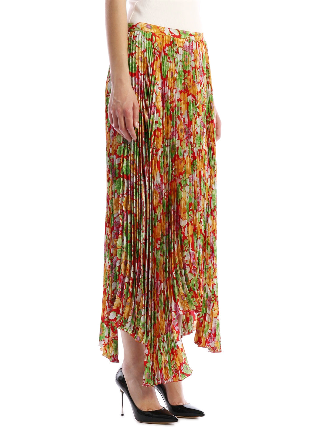 floral plissè skirt