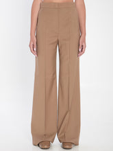 MAX MARA 40 straight-leg trousers in light wool