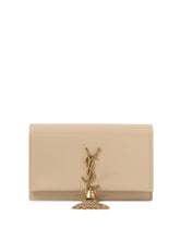 SAINT LAURENT Kate Monogram Patent Leather Wallet on Chain with Tassel