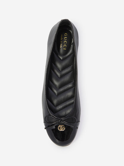 GUCCI 36½ doppia g ballerina flats