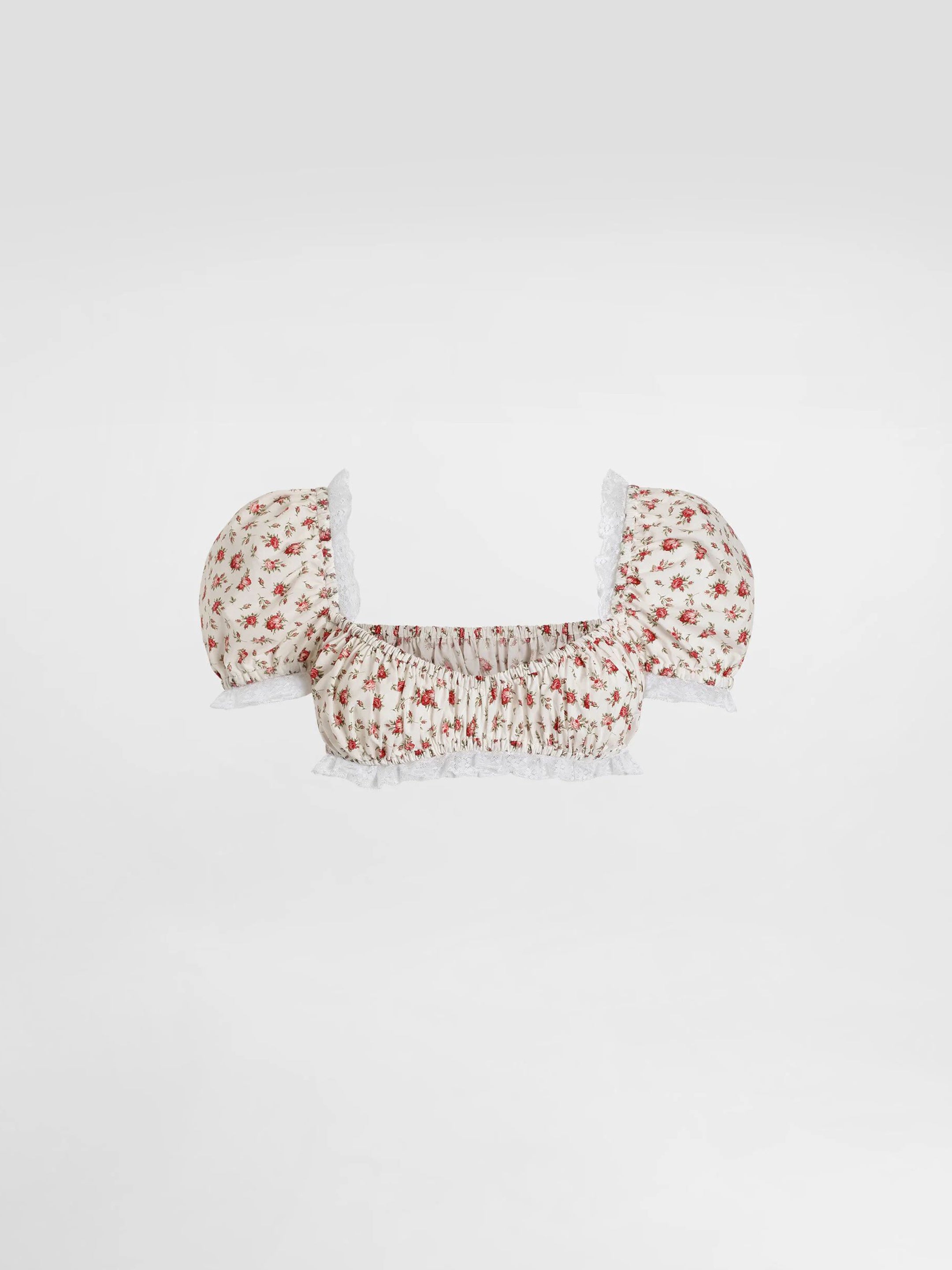 DOLCE&amp;GABBANA 42 rose print top