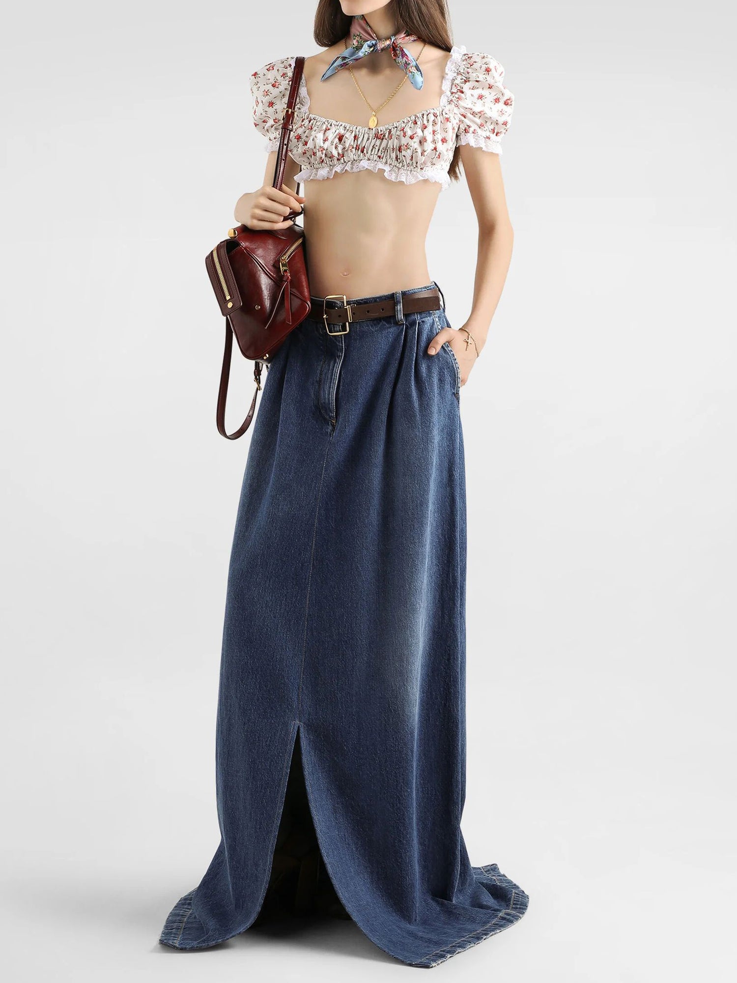 DOLCE&amp;GABBANA 42 rose print top