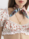 rose print top