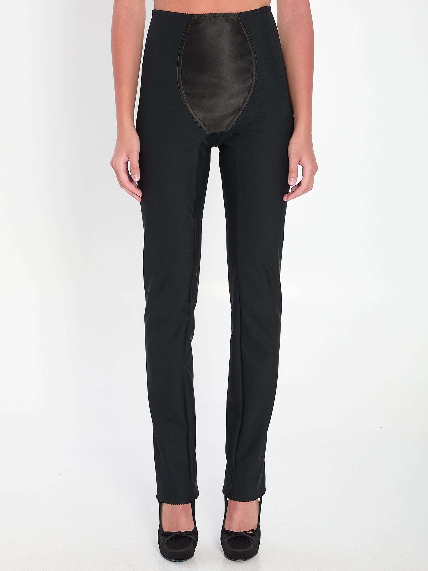 DOLCE&amp;GABBANA 42 leggings in stretch satin