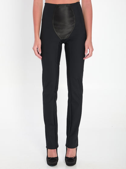 DOLCE&amp;GABBANA 42 leggings in stretch satin