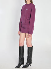 THE ATTICO 40 mini dress in burgundy 