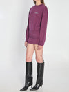 mini dress in burgundy