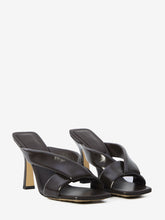 BOTTEGA VENETA 39 brown riva mule sandals