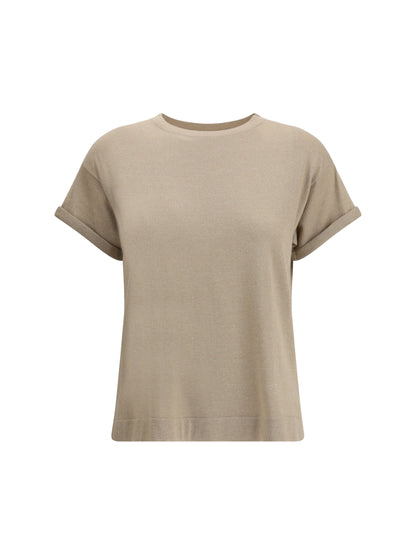 BRUNELLO CUCINELLI M cashmere glitter t-shirt