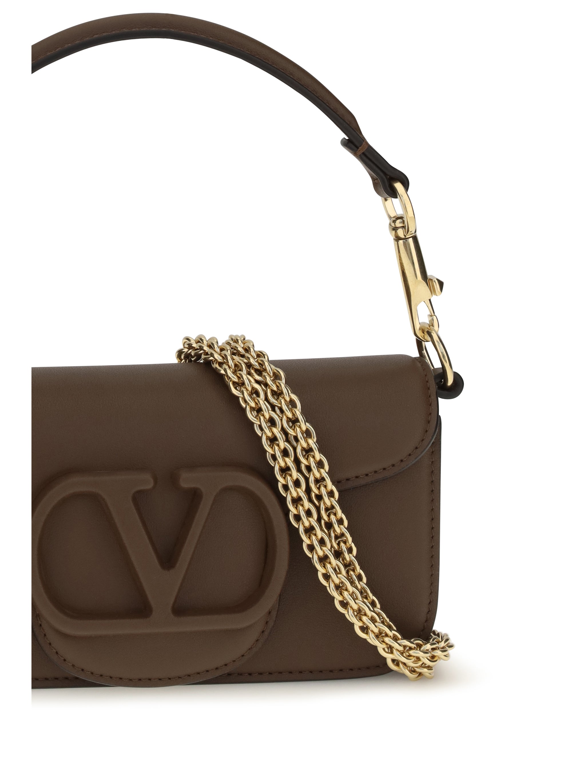 mini locò shoulder bag in calfskin
