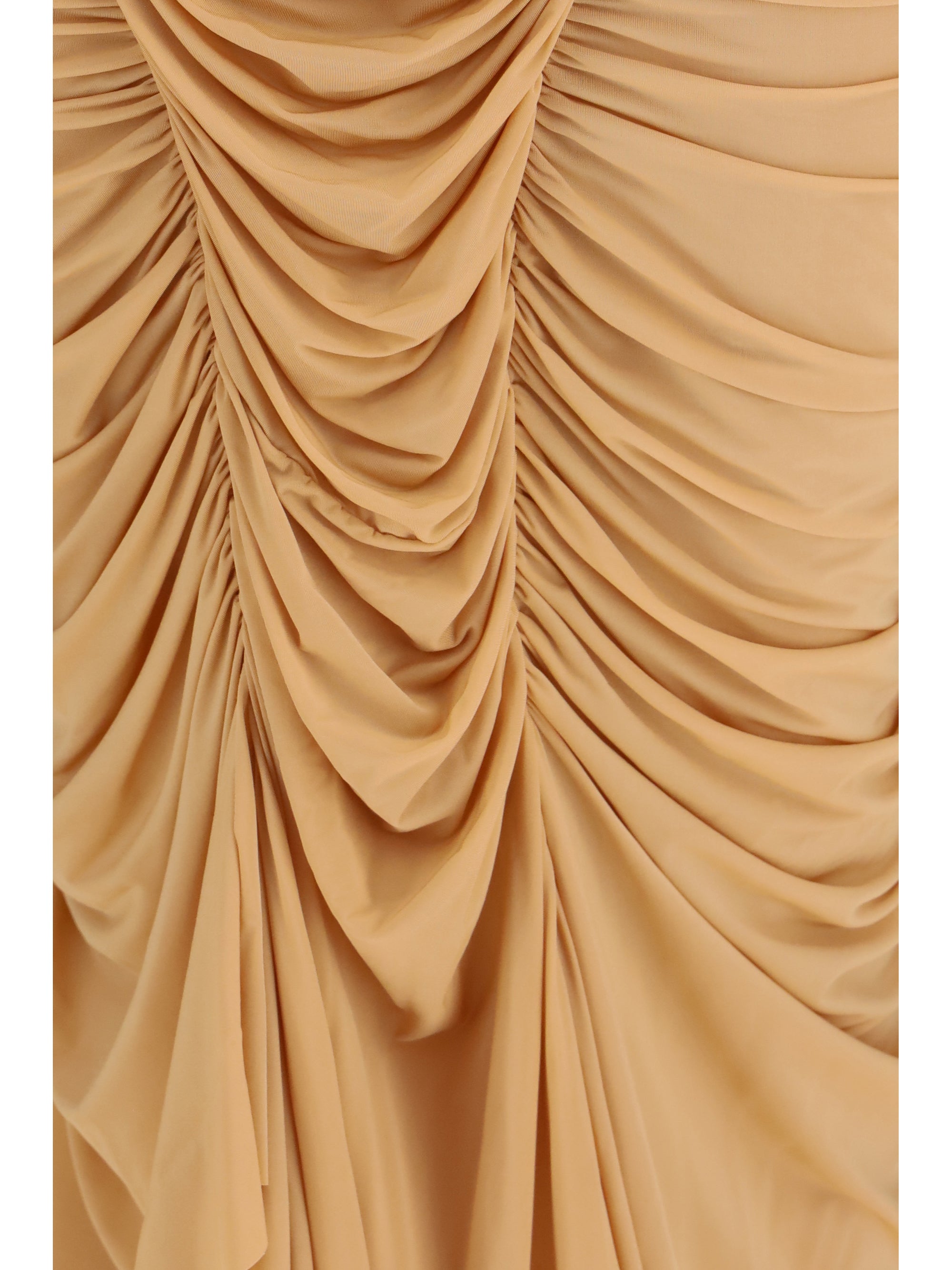 draped long dress