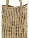bc duo shoulder bag in raffia