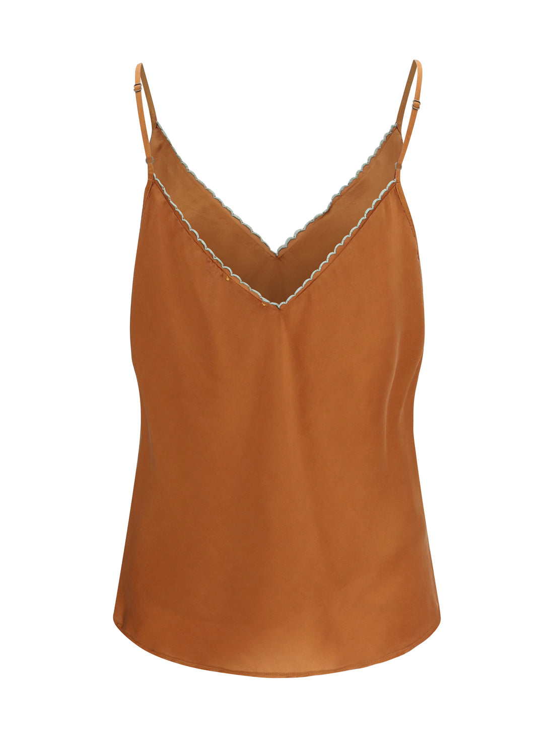 FORTE_FORTE II short embroidered habotai silk top