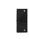 ganni bou card holder with flap grained