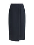 RIER L walker wrap midi skirt