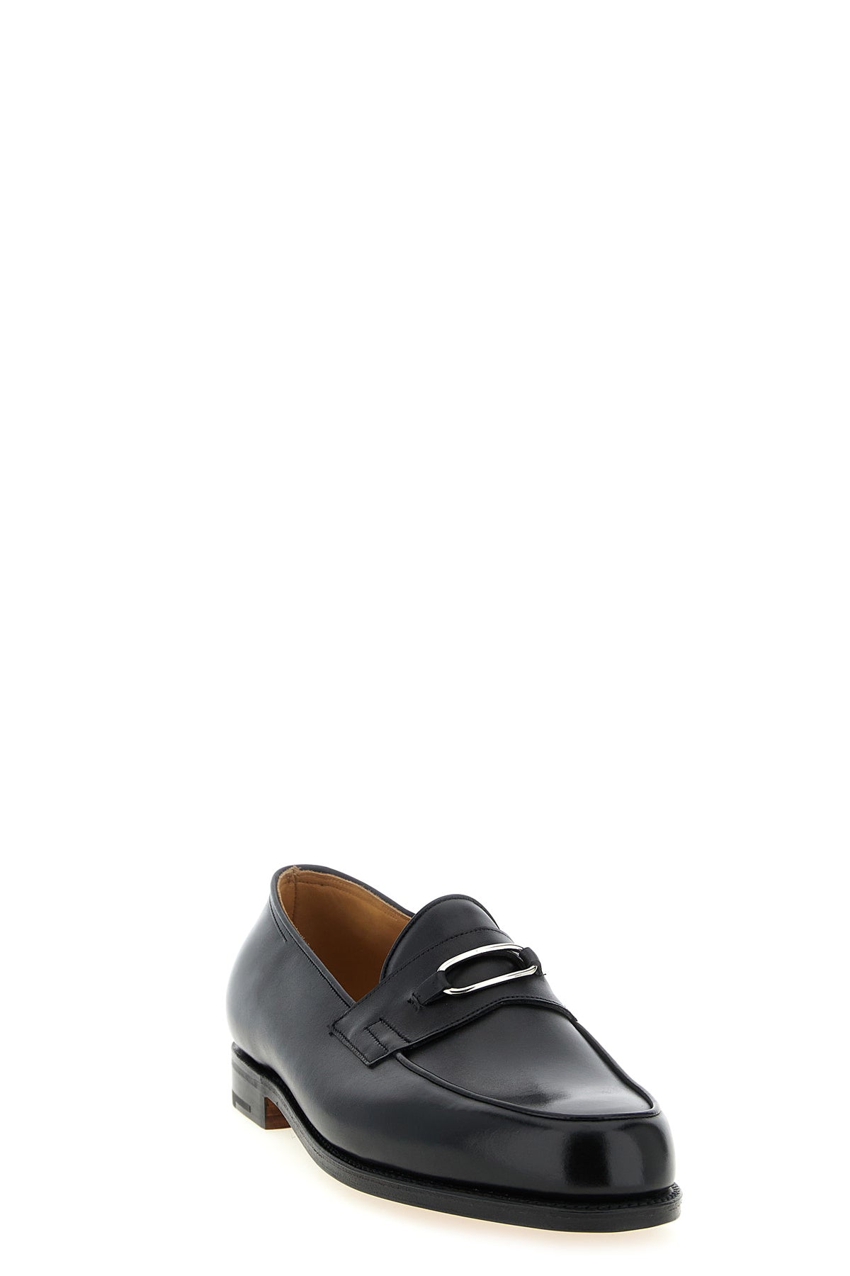 lopez ring smooth leather loafers
