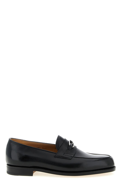 lopez ring smooth leather loafers