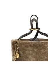 CHLOÉ OS shearling small spin tote bag