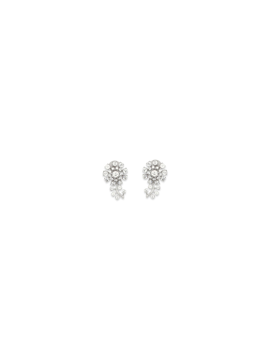SELF-PORTRAIT OS crystal flower earrings