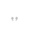 crystal flower earrings