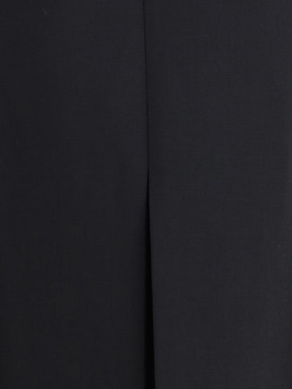 ALAIA 38 stretch wool slit skirt