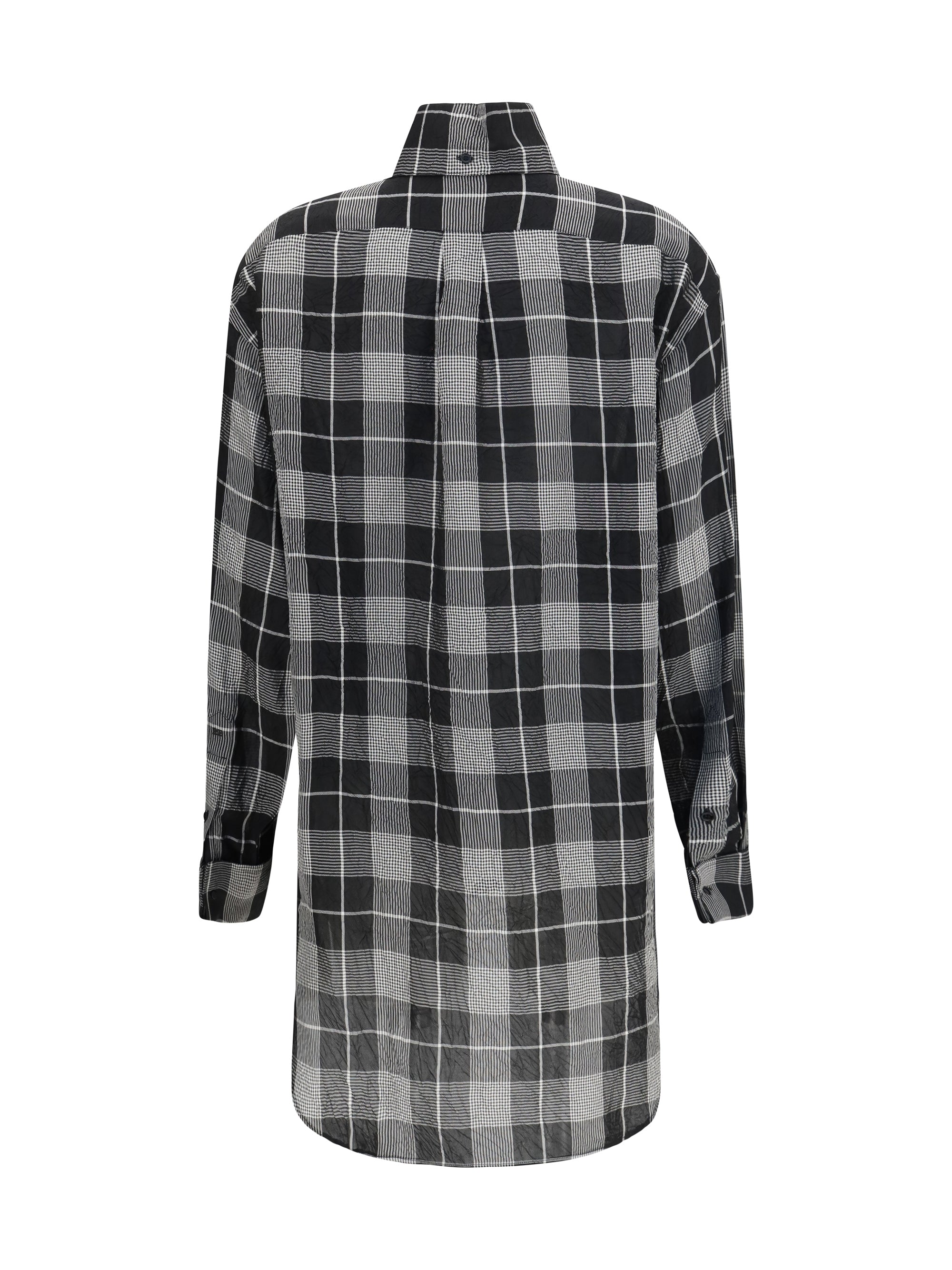 custom tux shirt in ombré check viscose