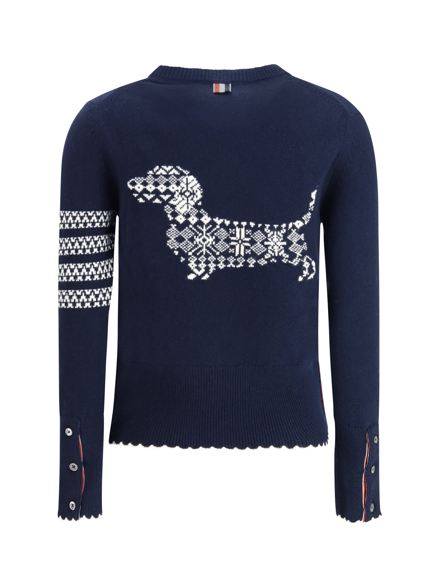 THOM BROWNE 42 holiday hector sweater