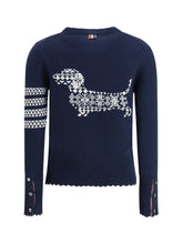 THOM BROWNE 42 holiday hector sweater