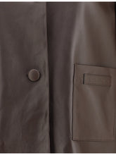 MARNI 40 leather jacket with a shearling collar