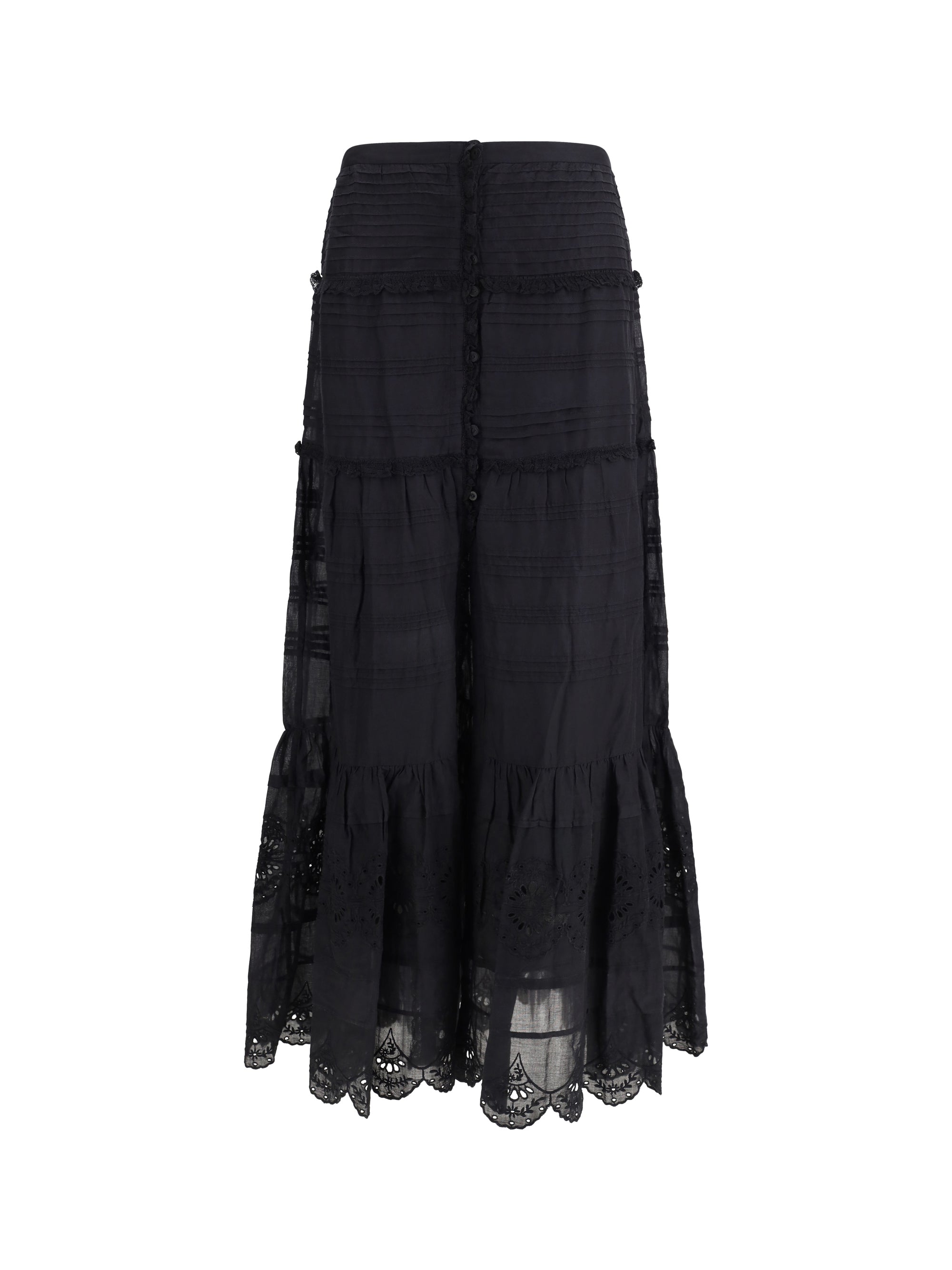paoline long cotton skirt
