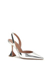holli mirror-finish slingback pumps