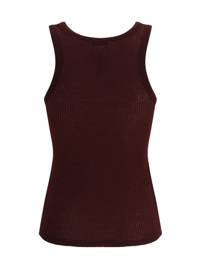 FORTE_FORTE II halter-neck tank top in wool jersey