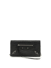 BALENCIAGA OS crocodile effect shoulder bag 