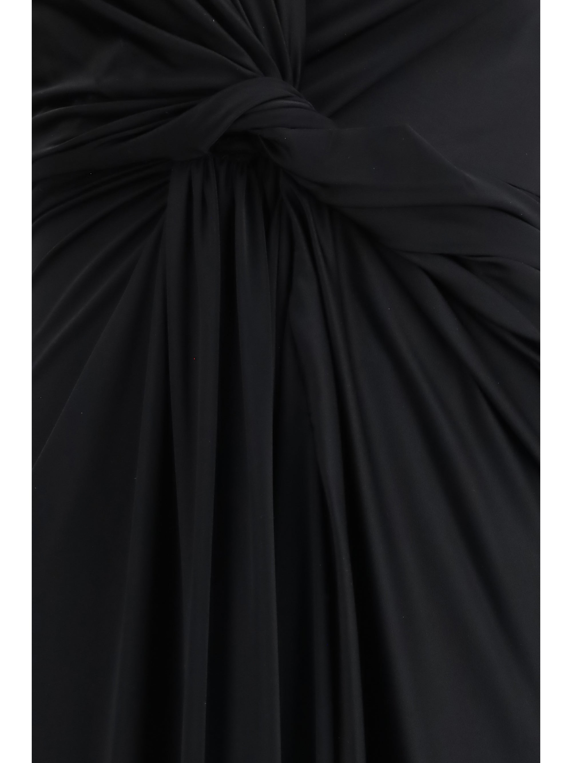 draped midi dress