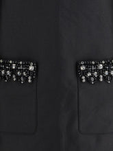 SELF-PORTRAIT 6 taffeta embellished trim short dress