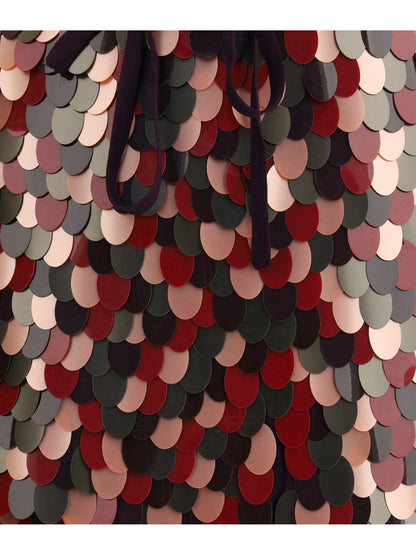 DRIES VAN NOTEN 38 maxi sequined miniskirt