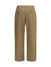 straight-leg pants in organic cotton