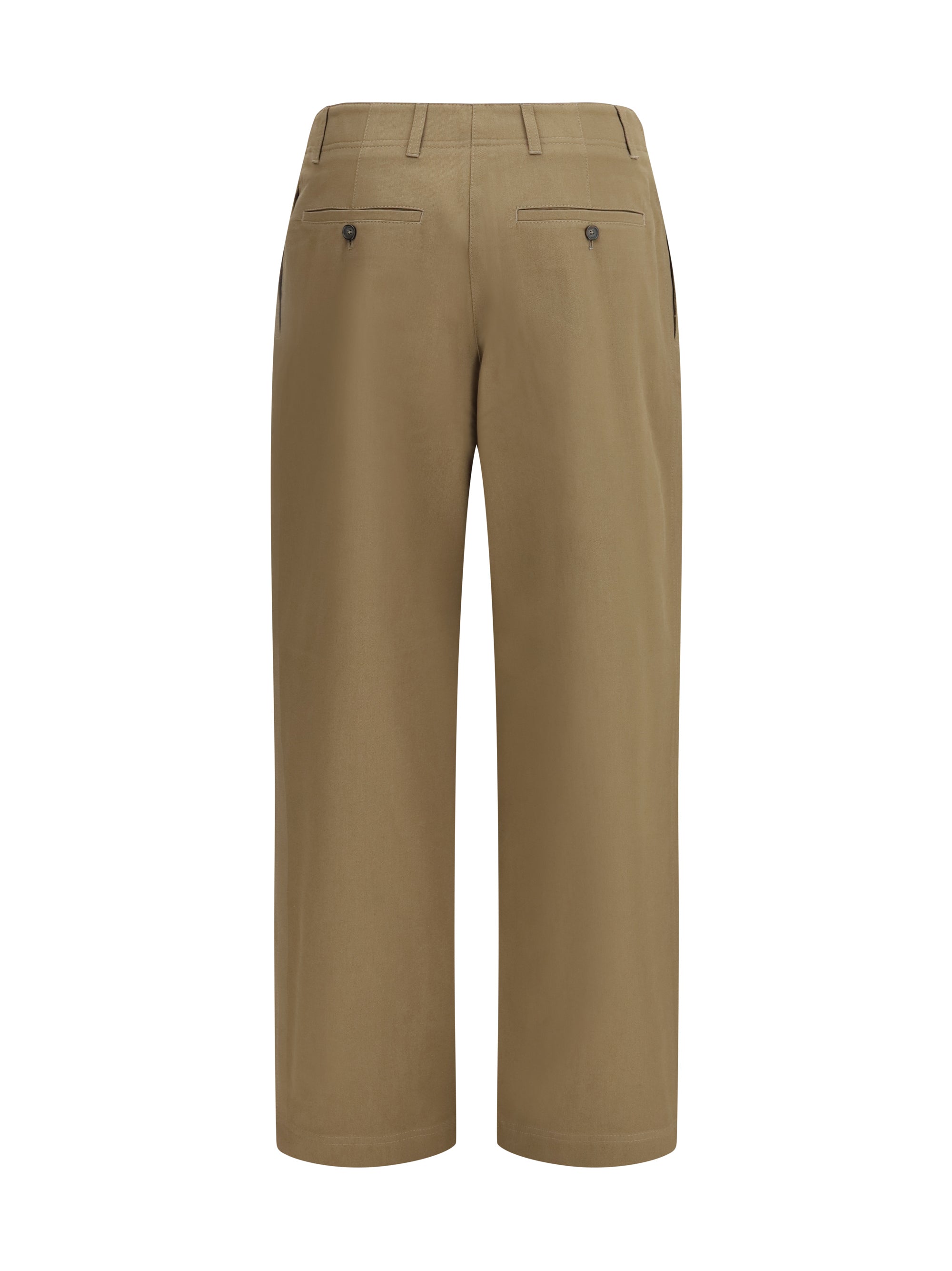 straight-leg pants in organic cotton