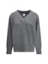 MADELEINE THOMPSON M  v-neck jumper in wool and cashmere