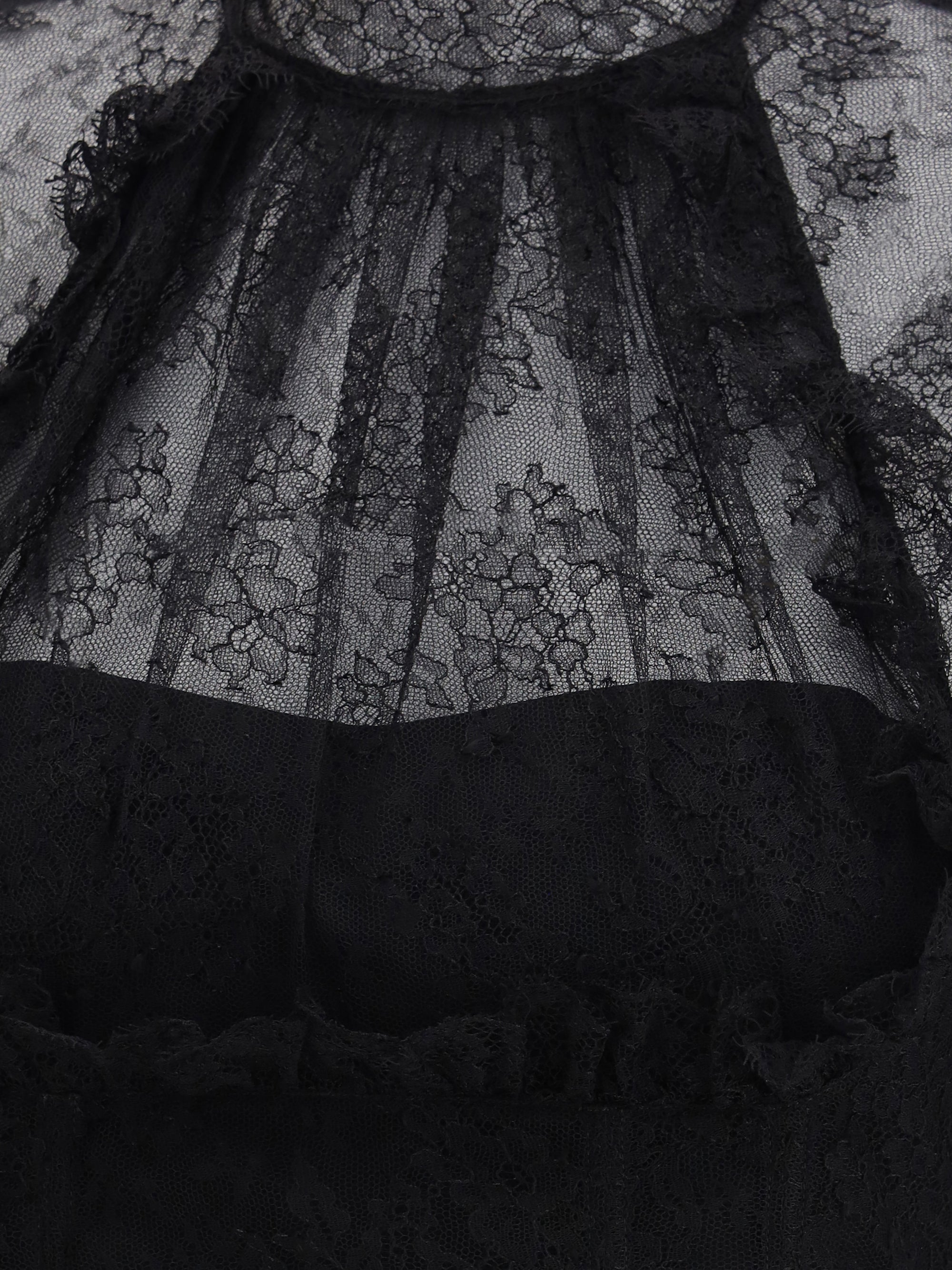 ALEXANDER MCQUEEN 42 floral lace top 