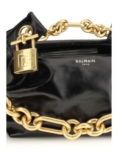BALMAIN OS sync mini leather shoulder bag