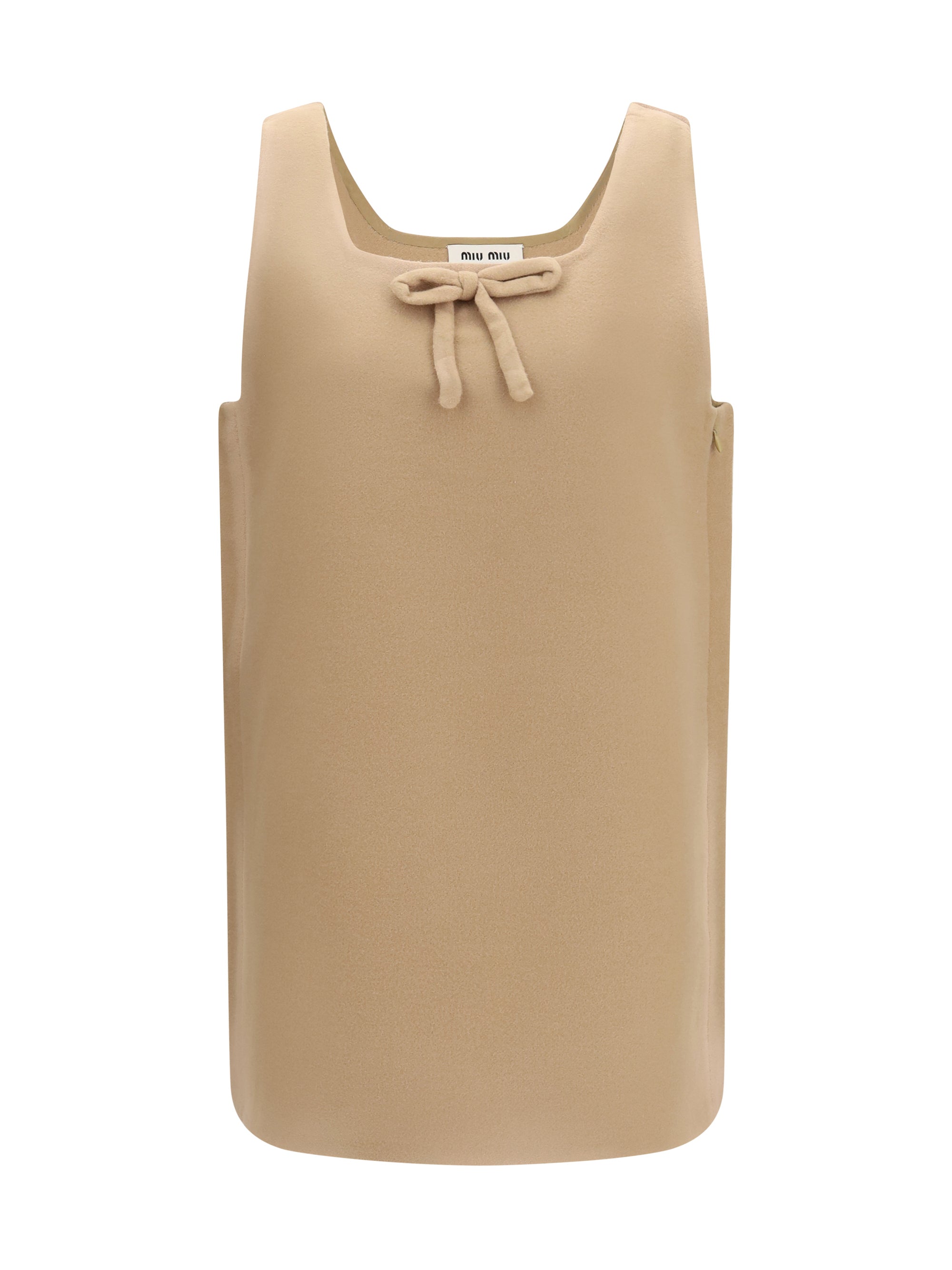 waxed double wool dress