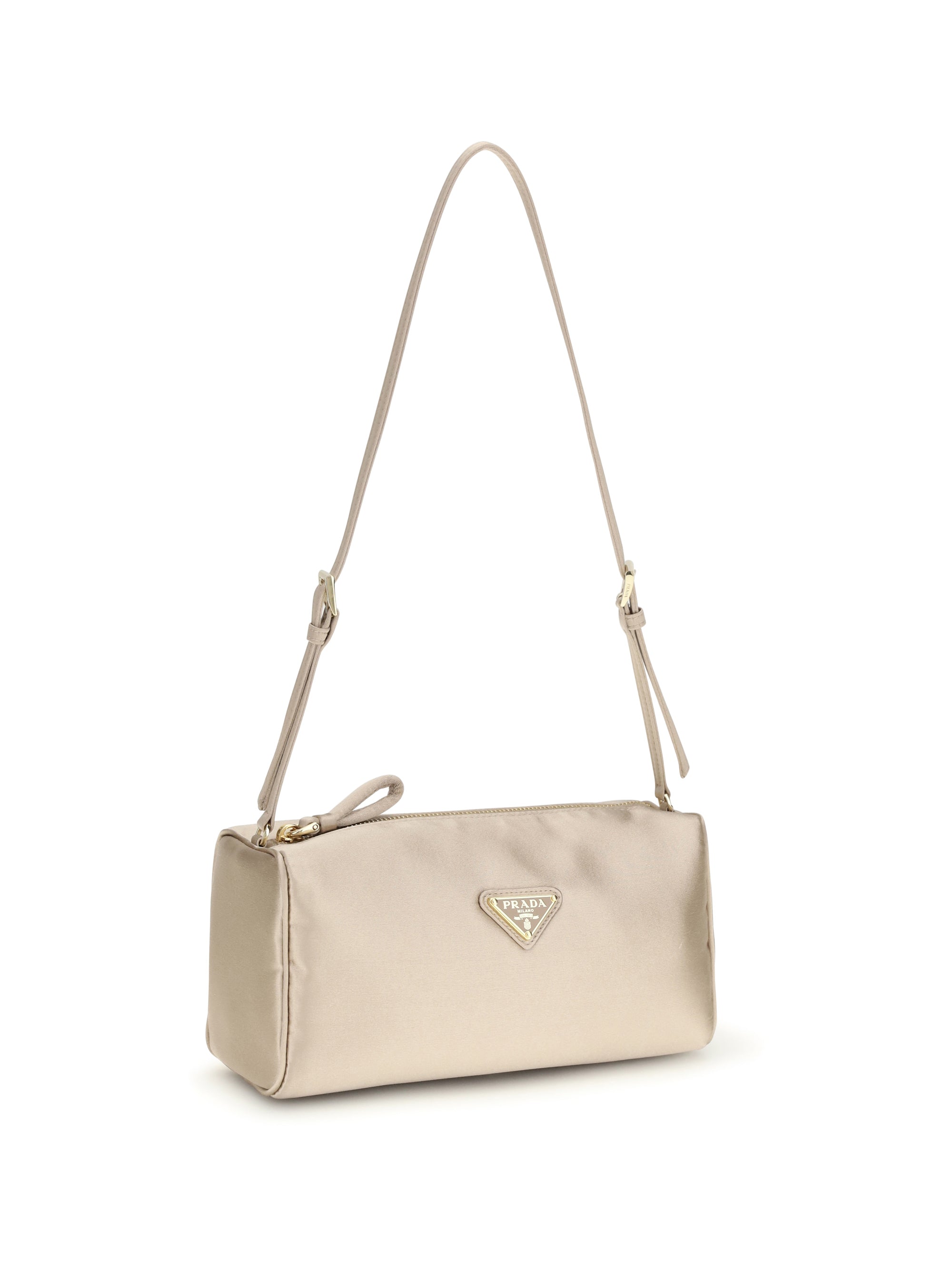 PRADA OS satin shoulder bag