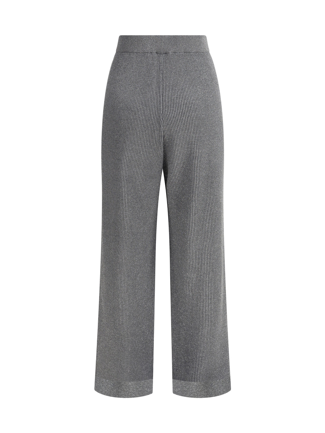 BRUNELLO CUCINELLI L ribbed lurex pants 