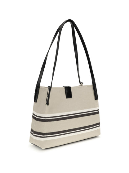BALMAIN OS canvas shoulder bag