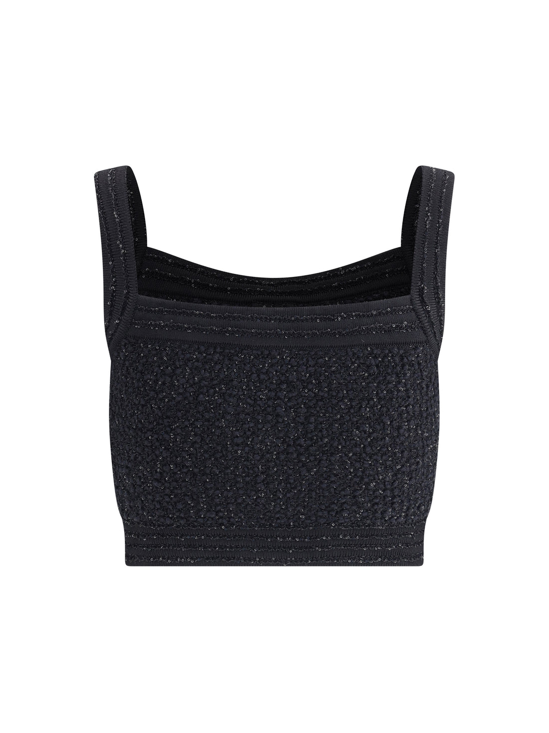 BALMAIN 34 tweed crop top